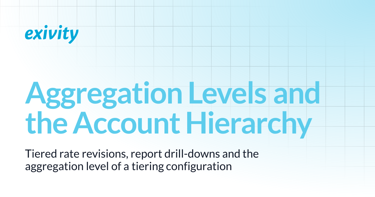 Aggregation Levels and the Account Hierarchy | Exivity docs